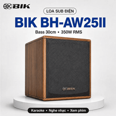  Loa sub điện BIK BH-AW25II (Bass 30, RMS 350W, class D) 