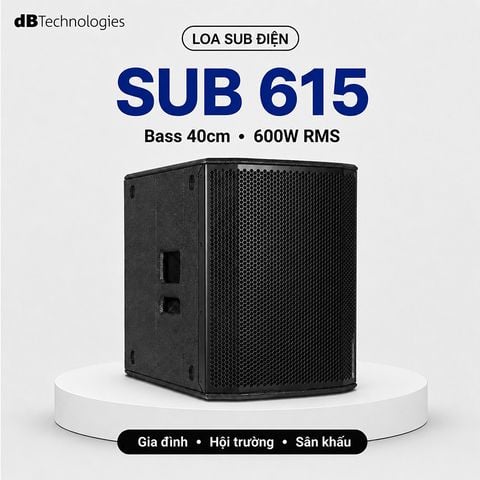 Loa sub điện dBTechnologies Sub 615 (Bass 40, 131dB, Class D)