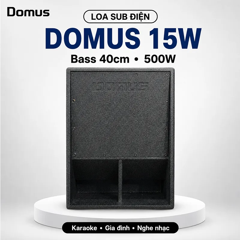 Ảnh minh họa Loa Sub điện Domus 15W (15A-bass 40) 1