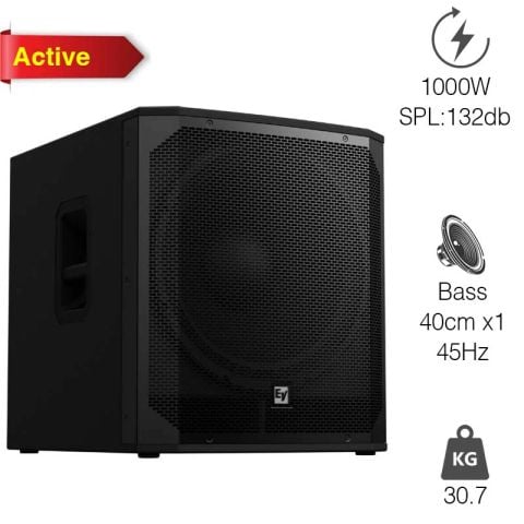 Loa sub Electro voice Eviva 18SP, Bass 45cm, Công suất 1000W