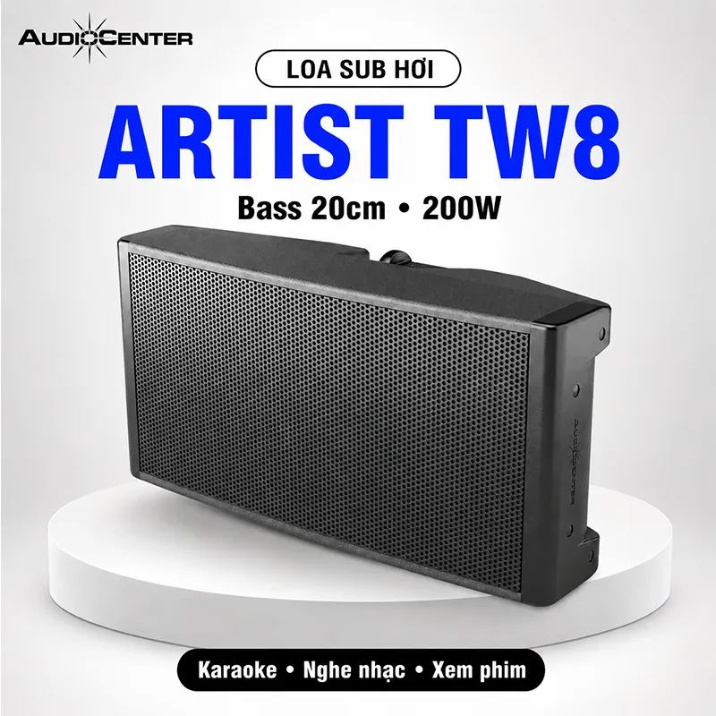 Ảnh minh họa Loa sub hơi Audiocenter Artist TW8 (Gắn tường, Bass 20, 250W, 128dB) 1