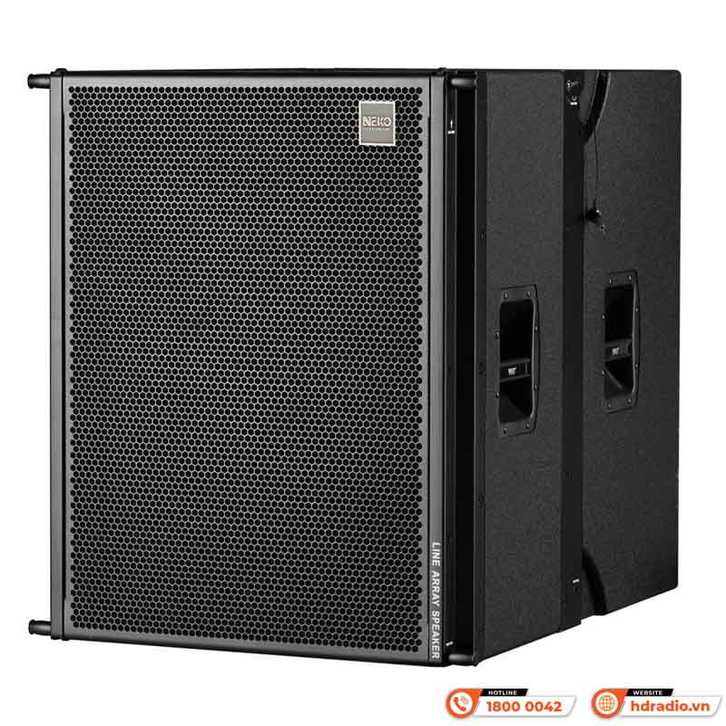 Ảnh minh họa Loa sub Line Array Neko TQ18S, Bass 50cm, 800W, 106dB, 8Ohms, 40Hz – 200Hz 1