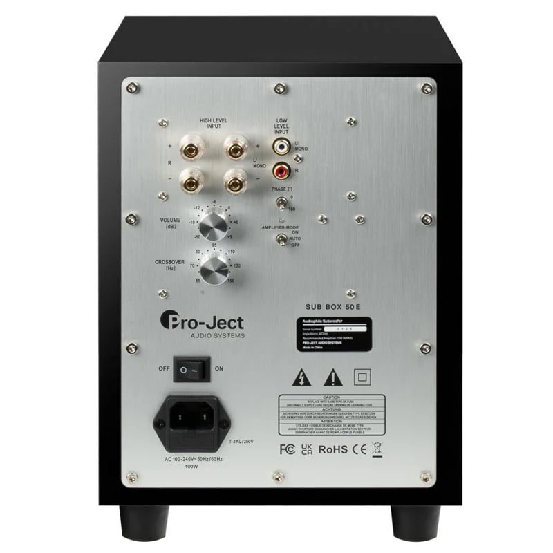 Ảnh minh họa Loa sub Pro-Ject Box 50 E, Bass 13cm, Tần số 38Hz - 160Hz 2