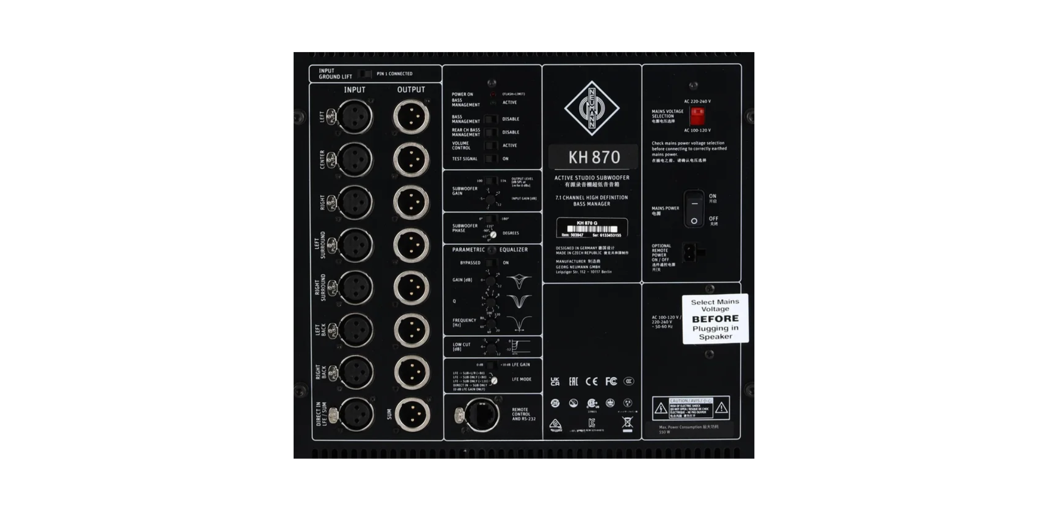 Ảnh minh họa Loa subwoofer kiểm âm Neumann KH 870 G 3