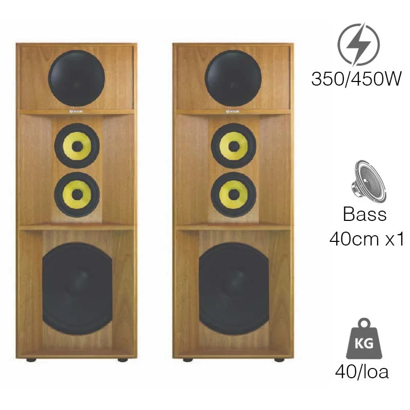 Loa Sumico Gold Horn 15, Bass 40cm, 350W, 93db, 6Ohms, 25Hz – 20KHz