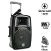 Loa Wharfedale EZ-15A, Bluetooth, Pin 4-6 giờ, kèm 2 tay mic
