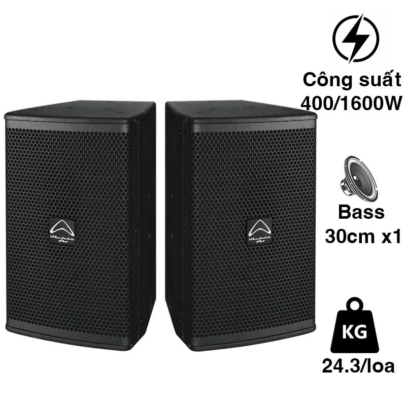 Loa Wharfedale Pro K6012, Bass 30cm, Cống suất 400W