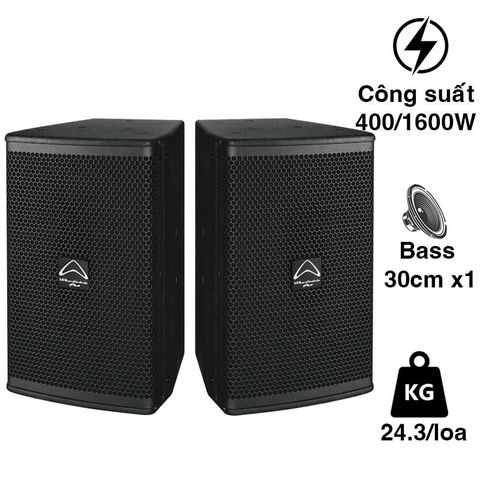 Loa Wharfedale Pro K6012, Bass 30cm, Cống suất 400W