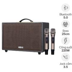  Loa xách tay Acnos CS3600 Pro (1 Bass 25cm, 220W, Kèm 2 Micro) 