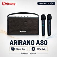  Loa xách tay Arirang A80 (2 Bass 9cm, 80W/320W) 