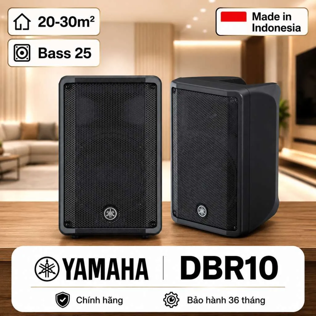 Ảnh minh họa Loa Yamaha DBR10 (active, Made in Indonesia) 1