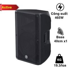 Loa Yamaha DBR15, Bass 40cm, Công suất RMS 465W, 19.3 kg 