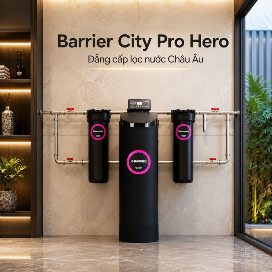 Ảnh minh họa Lọc tổng đầu nguồn Barrier City Pro Hero 2