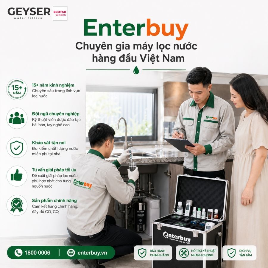 Ảnh minh họa Lọc tổng đầu nguồn Geyser Ecotar 1F20F Smart 3