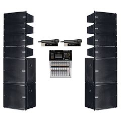  Dàn Line Array 2 Way Active dBTechnologies 01 (4 Sub Đơn 30 DVA MS12…) 