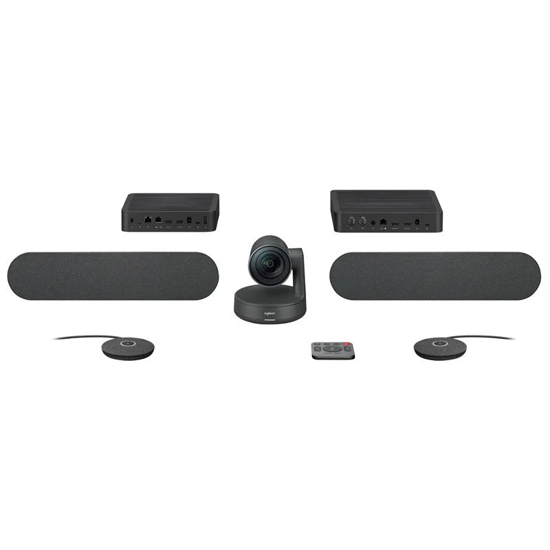 Logitech Rally Plus - Bộ hội nghị UHD 4K / HDMI / LAN / USB-C / USB 3.1 / Đen
