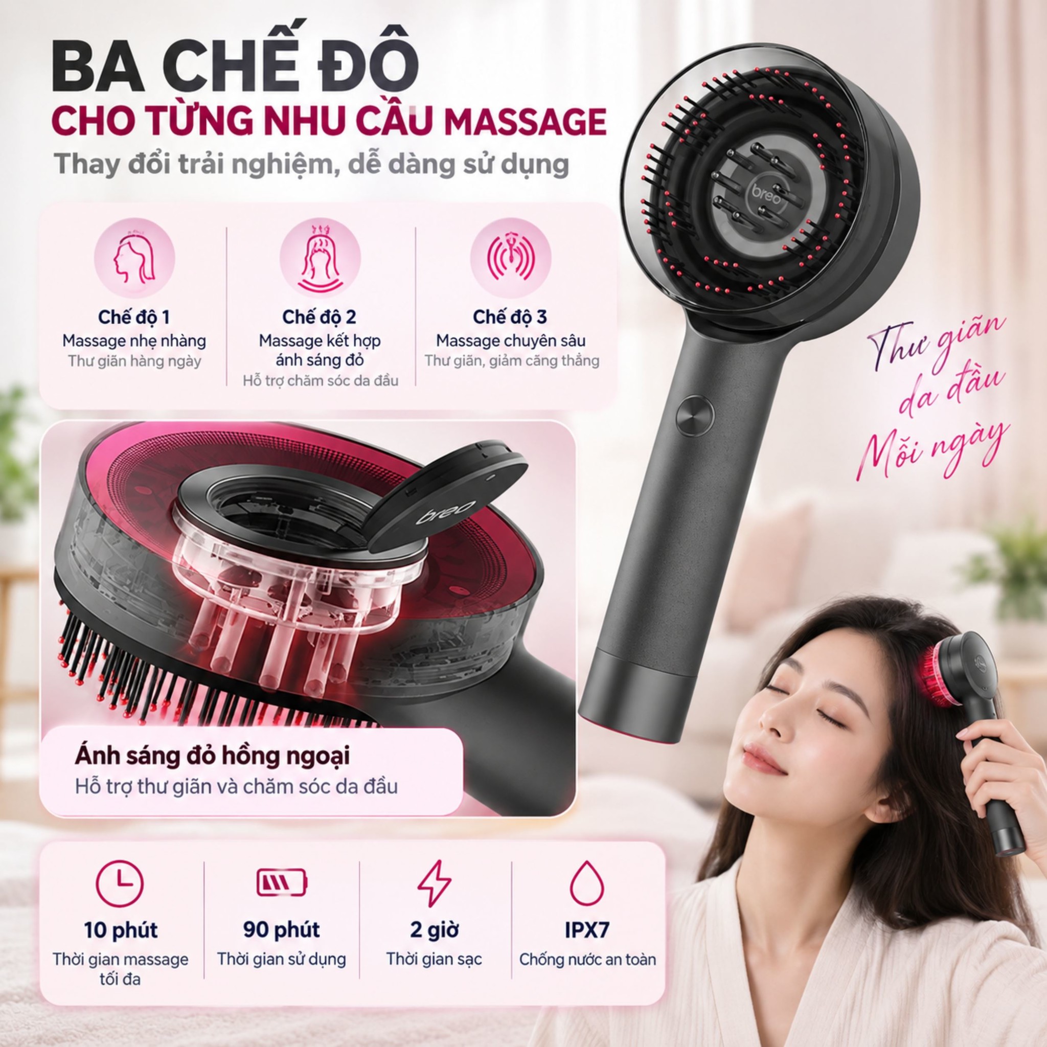 Ảnh minh họa Lược điện massage Breo Scalp 3 1