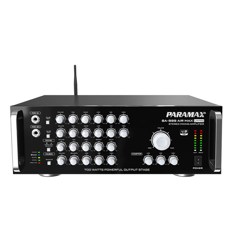 Ảnh minh họa Amply Paramax SA 999 AIR MAX Limited (500W/2 Kênh, Bluetooth, Optical, 12Kg) 1