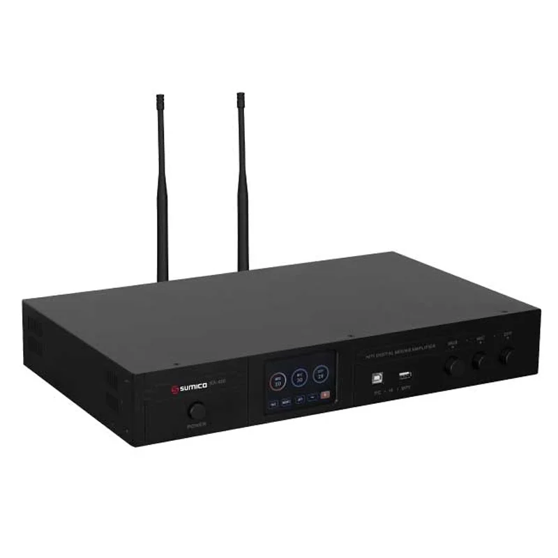 Ảnh minh họa Amply Sumico KA400, Công suất 400W/kênh (8 Ohms), Bluetooth 5.0, Optical, USB 2