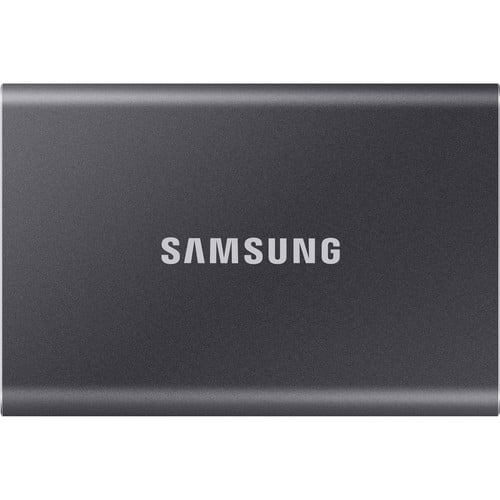 Samsung T7 MU-PC1T0T/AM 1 TB Portable Solid State Drive - External - PCI Express NVMe - Titan Gray