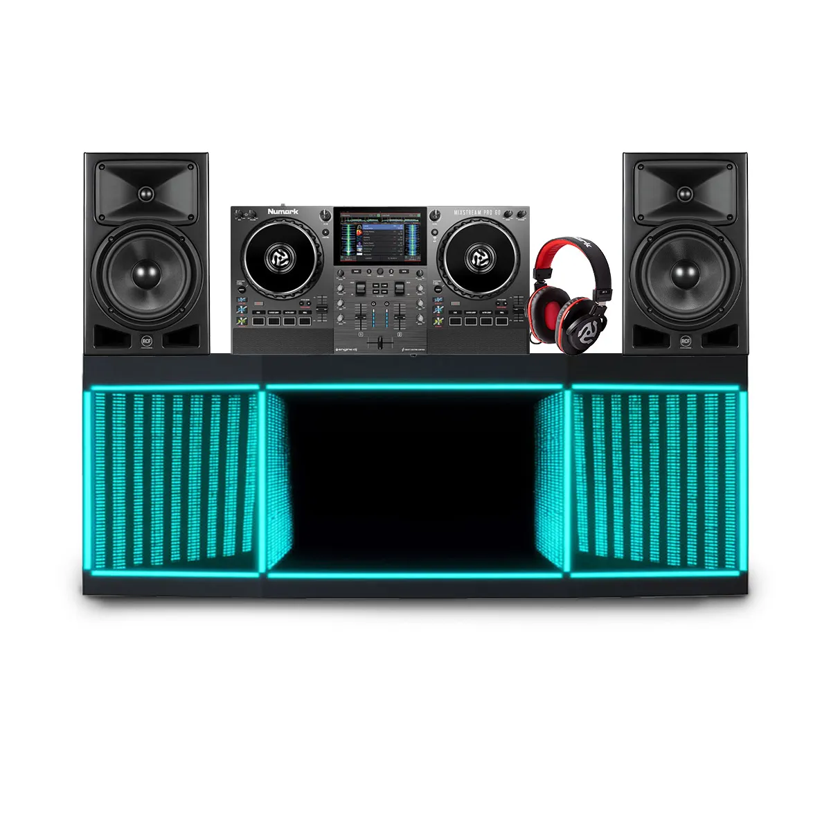 Ảnh minh họa Dàn âm thanh Numark 02 (RCF Ayra Pro8, Numark Mixstream Pro Go, Numark HF175) 1