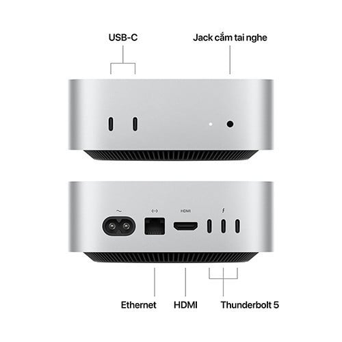 Ảnh minh họa Mac mini M4 Pro 2024 12CPU 16GPU 48GB 4TB - Chính hãng Apple Việt Nam 3