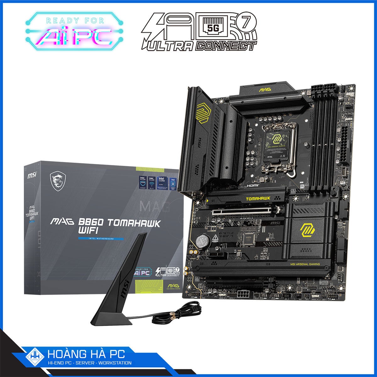 Ảnh minh họa Mainboard MSI MAG B860 TOMAHAWK WIFI (Intel B860, Socket LGA 1851, ATX, 4 khe RAM DDR5) 1
