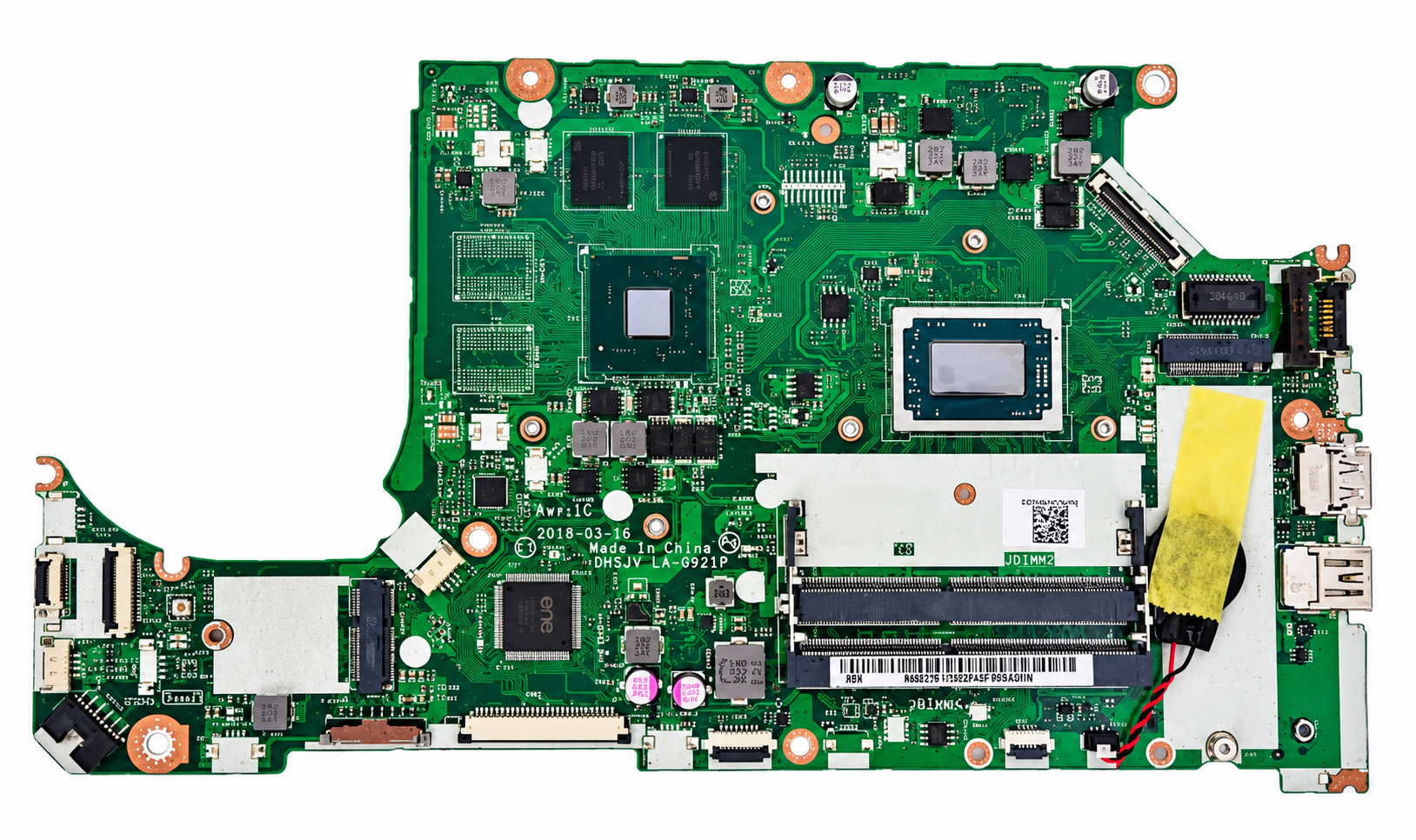 Mainboard Acer AN515-42 A315-41 Ryzen 5 2500 GX560 DH5JV LA-G021P new