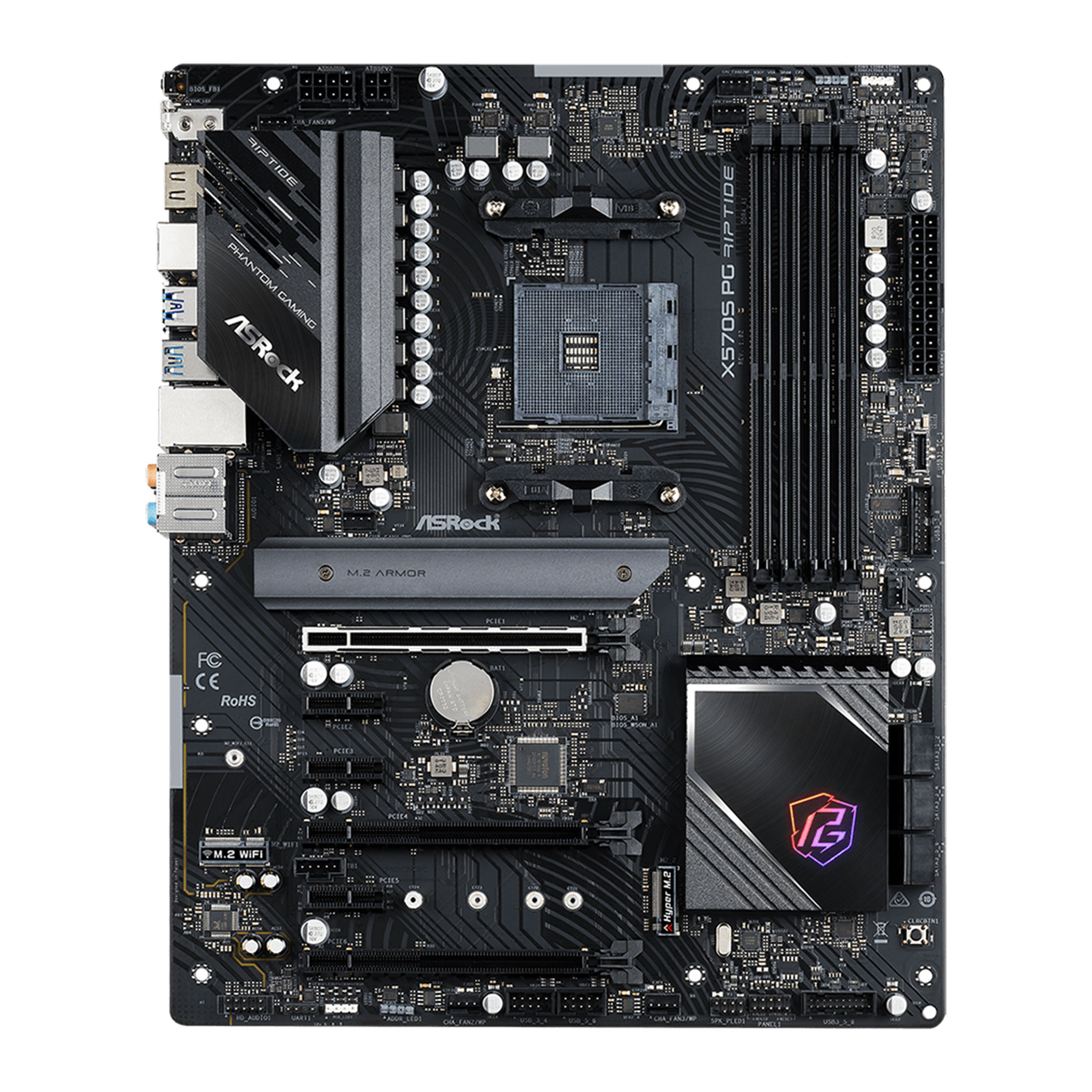 Ảnh minh họa Mainboard ASRock X570S PG Riptide DDR4 | AM4, ATX, 4 khe RAM 1