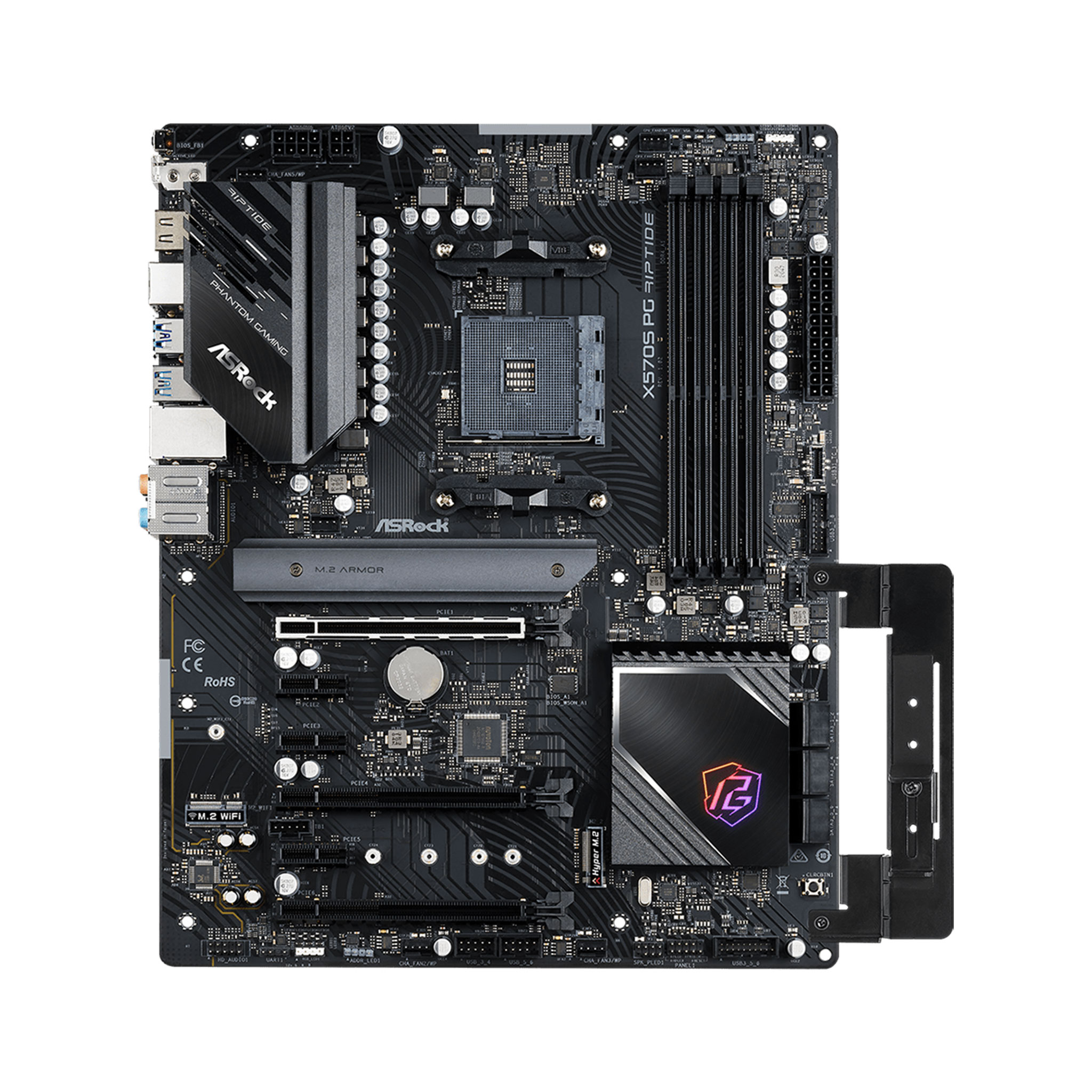 Ảnh minh họa Mainboard ASRock X570S PG Riptide DDR4 | AM4, ATX, 4 khe RAM 2