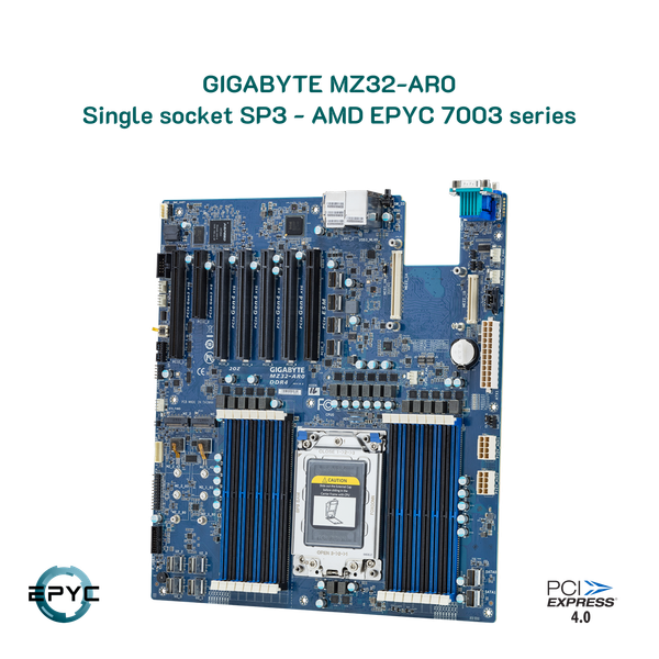 Mainboard server Gigabyte MZ32-AR0 Single AMD EPYC 7003 series