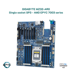  Mainboard server Gigabyte MZ32-AR0 Single AMD EPYC 7003 series 