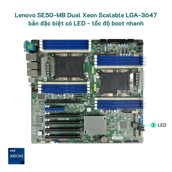 Ảnh minh họa Mainboard server Lenovo SE550MB dual CPU socket LGA-3647 1