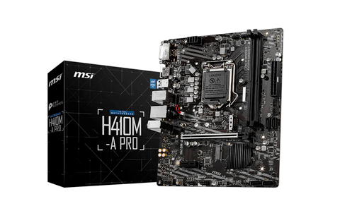 Mainboard MSI H410M-A PRO D4 – H410, LGA1200, mATX, 2 khe DDR4