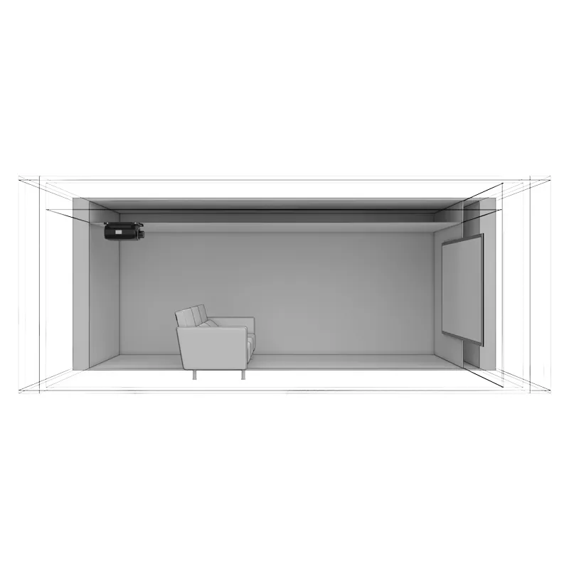 Ảnh minh họa Màn chiếu khung xuyên âm DT Frontier 120 inch 3