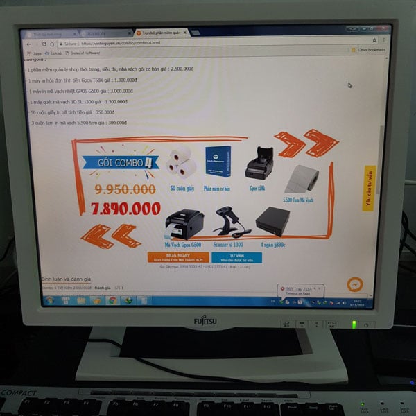 Ảnh minh họa Màn hình cảm ứng 17 inch Fujitsu VL-17astl Renwew 2
