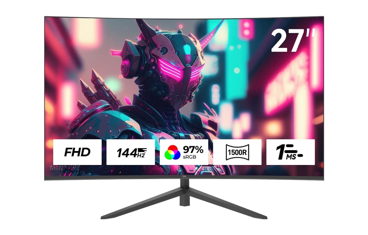 Ảnh minh họa MÀN HÌNH CONG NPC MF2726-V (27 INCH/ FHD/ VA/ 144HZ/ CHÂN V 1