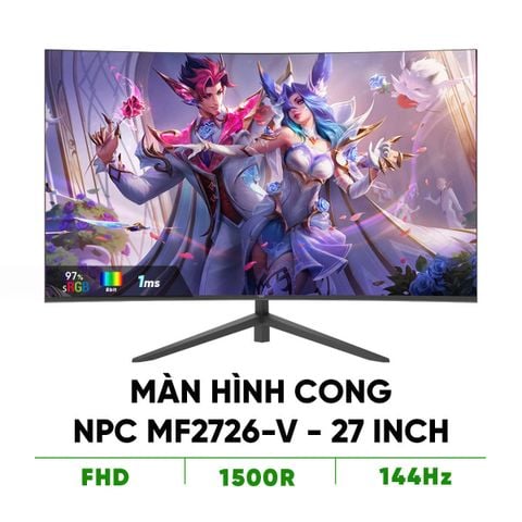 Màn Hình Cong Npc Mf2726-v (27 Inch/ Fhd/ Va/ 144hz/ Chân V