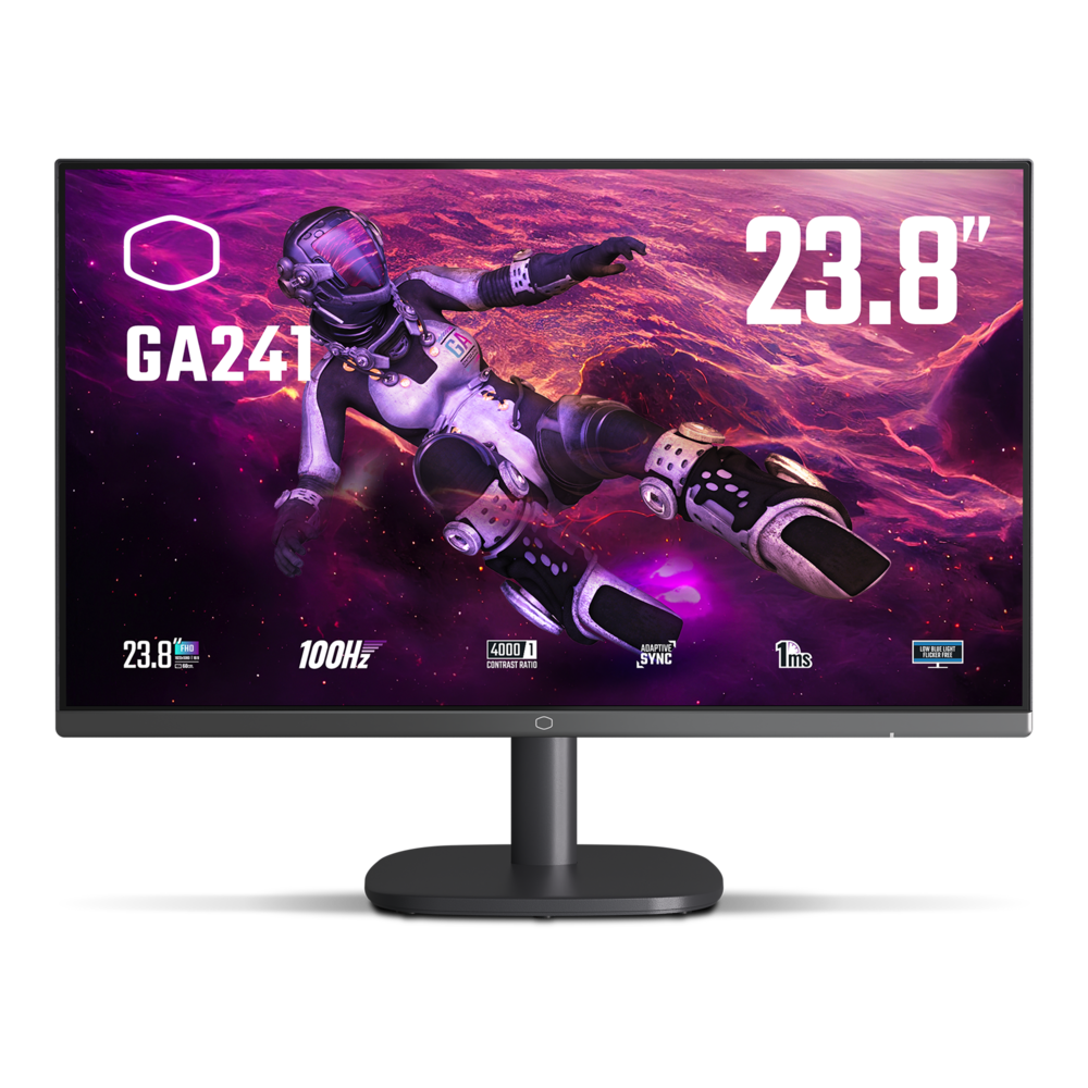 Màn hình Cooler Master GA241 23.8" FHD/(VA/100Hz/1ms/250nits/sRGB 95%)