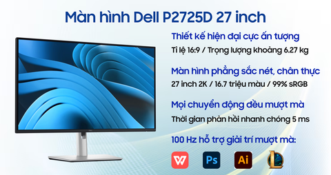 Màn hình Dell P2725D 27 inch