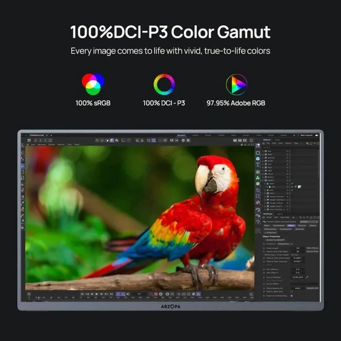 Ảnh minh họa Màn Hình Di Động ARZOPA A3C Pro OLED 13.3" FHD 1