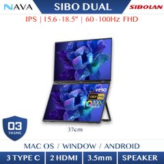  Màn hình đôi SIBOLAND cảm ứng IPS 60Hz 