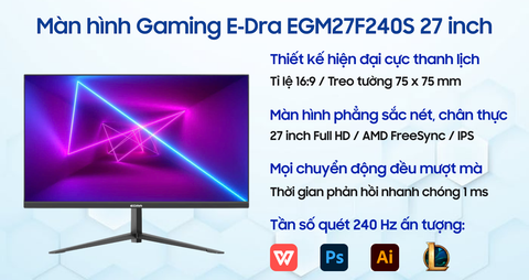 Màn hình Gaming E‑Dra EGM27F240S 27 inch