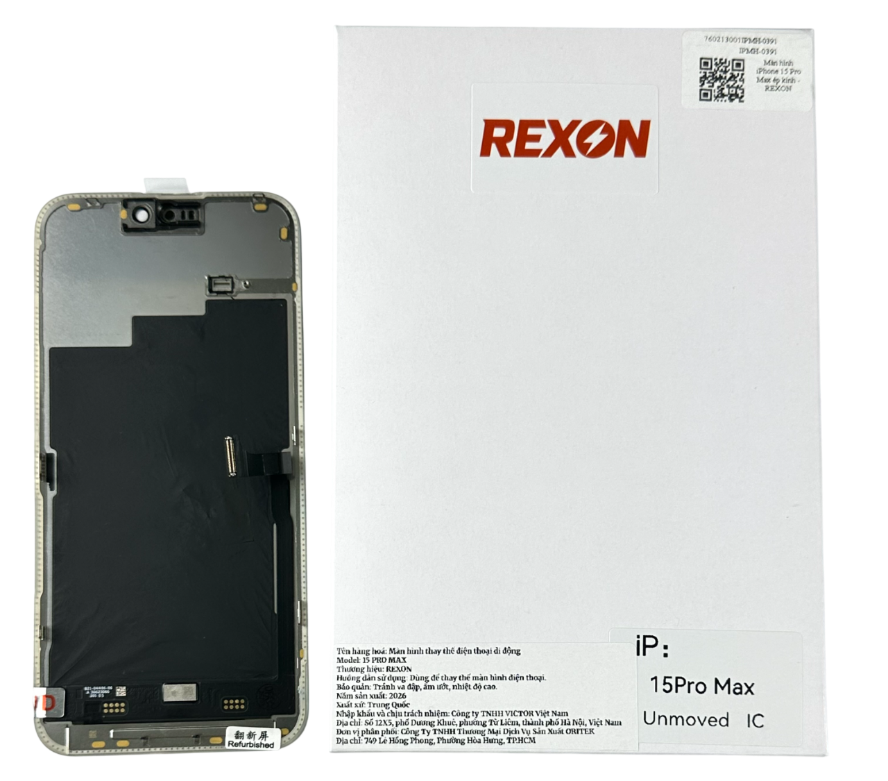 Màn hình iPhone 15 Pro Max chính hãng - REXON