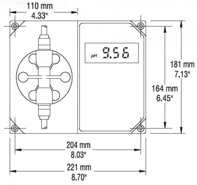 Ảnh minh họa Màn Hình Kiểm Soát pH Kết Hợp Bơm BL7916-2 1