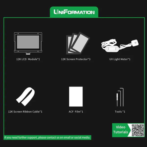 Ảnh minh họa Màn hình LCD cho máy Uniformation GK2 12K 3