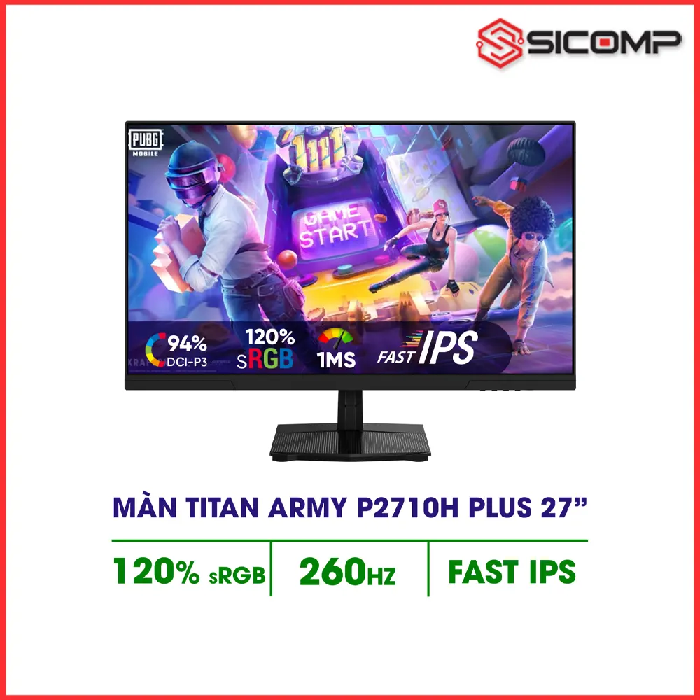 MÀN HÌNH TITAN ARMY P2710H PLUS (27 INCH/ FHD/ FAST IPS/ 260HZ/ 1MS)