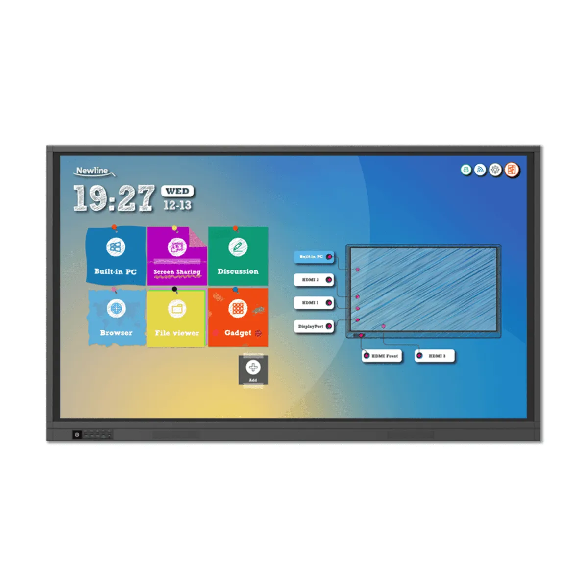 Ảnh minh họa Màn hình tương tác thông minh Newline TT-7518VN (75 Inch, 4K UHD) 3