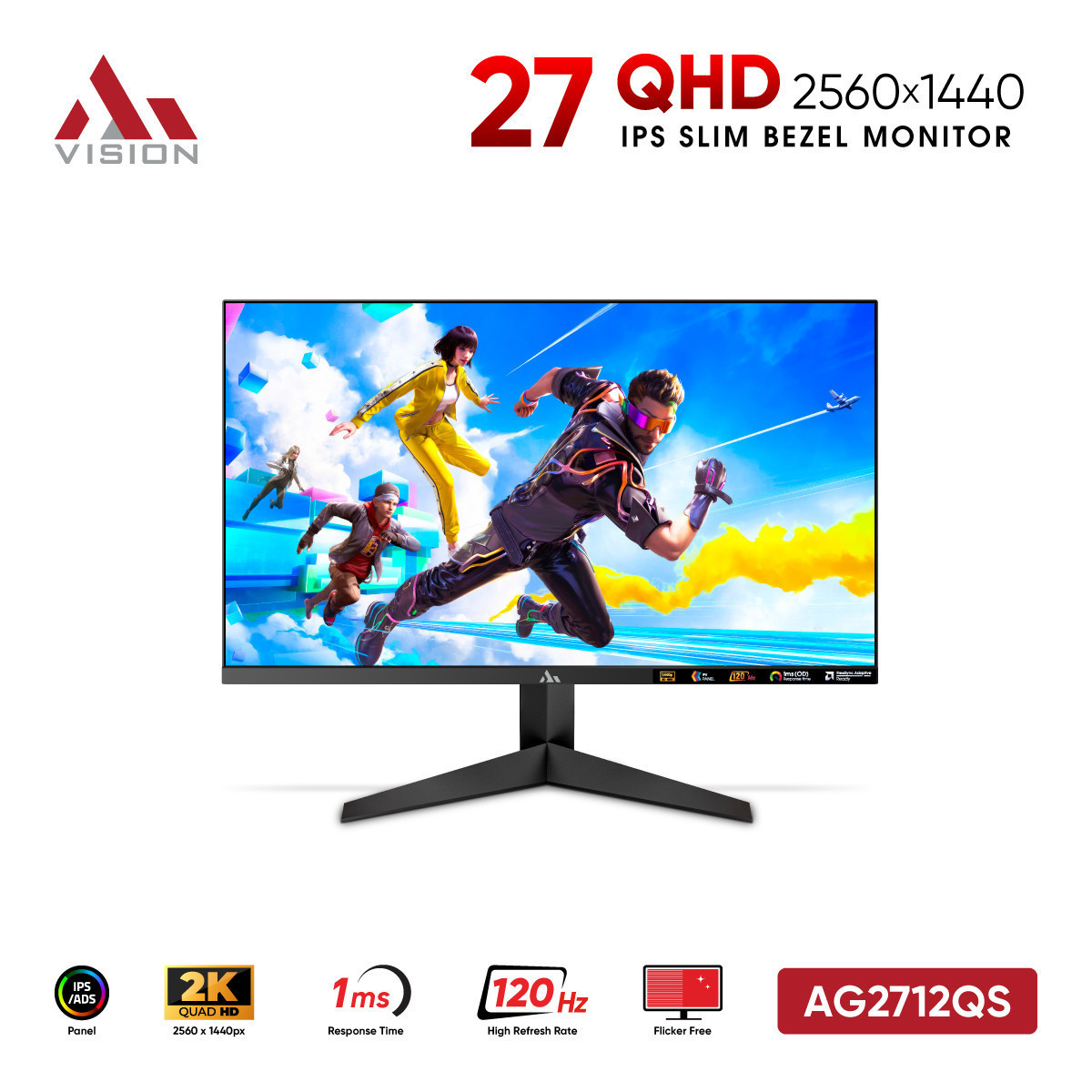 Ảnh minh họa MÀN HÌNH VSP AIVISION AG2712QS (27 INCH / 2K / IPS / 120HZ / 1MS) 1