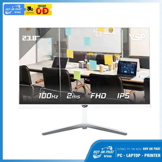 Màn hình VSP VC242I 23.8 inch Full HD IPS 100Hz 2ms (Trắng)